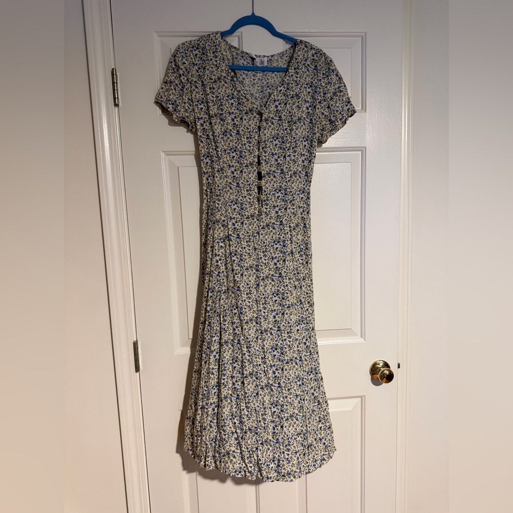 Blue Floral Vintage Maxi skirt